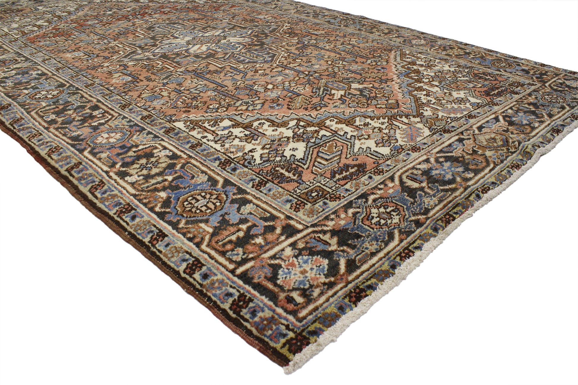 6 x 9 Vintage Persian Heriz Rug 52194