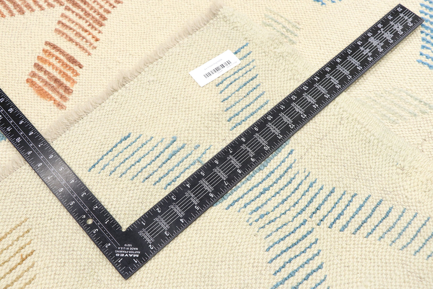 9 x 11 Turkish Kilim High-Low Rug 52204