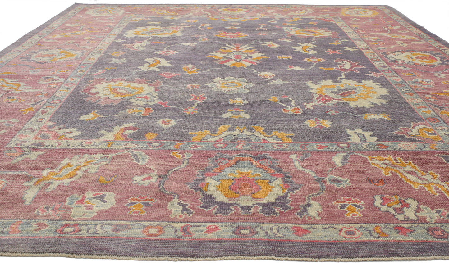 10 x 13 Colorful Turkish Oushak Rug 52241