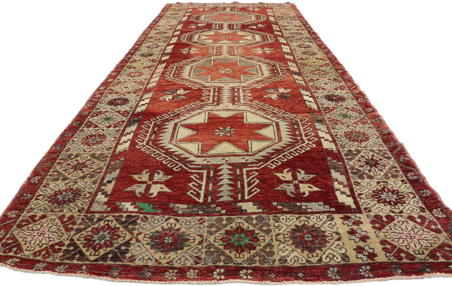 5 x 13 Vintage Oushak Rug 52249