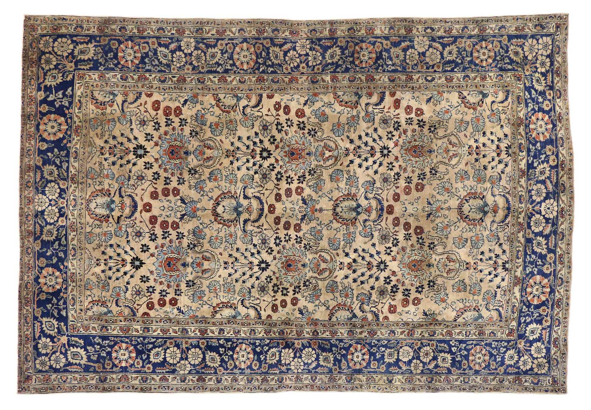 6 x 10 Antique Persian Sarouk Rug 52259