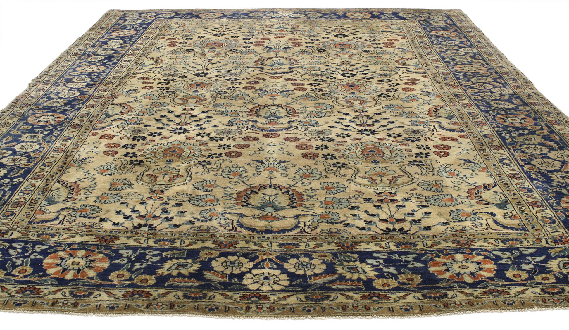 6 x 10 Antique Persian Sarouk Rug 52259