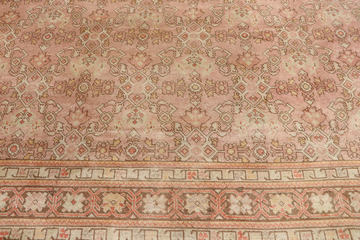 10 x 13 Vintage Turkish Oushak Rug 52289