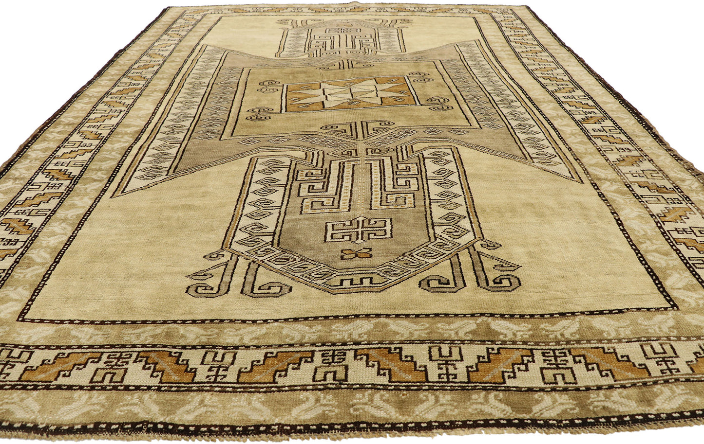 7 x 9 Vintage Turkish Kars Rug 52297