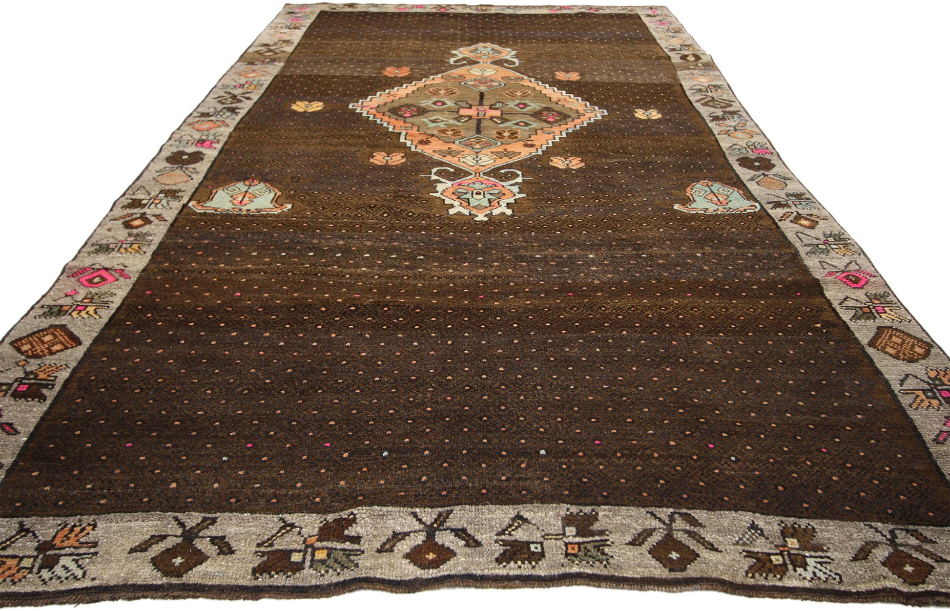 5 x 10 Vintage Oushak Rug 52314