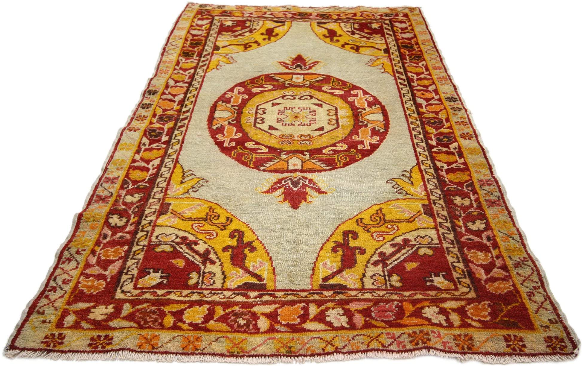 3 x 6 Vintage Oushak Rug 52318