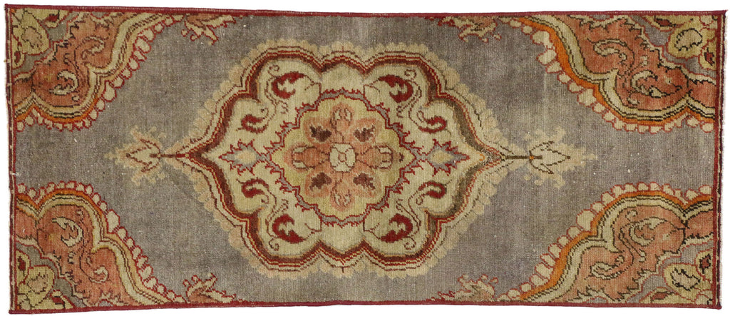 2 x 5 Vintage Turkish Oushak Rug 52322