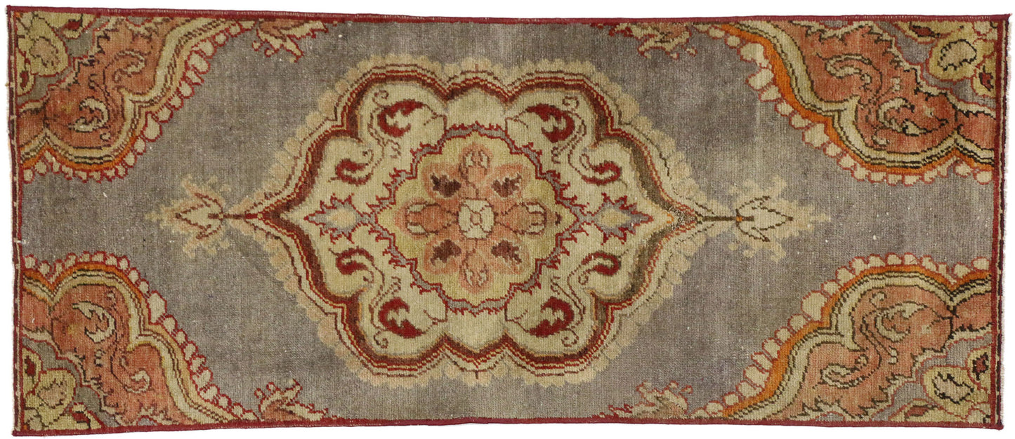 2 x 5 Vintage Turkish Oushak Rug 52322