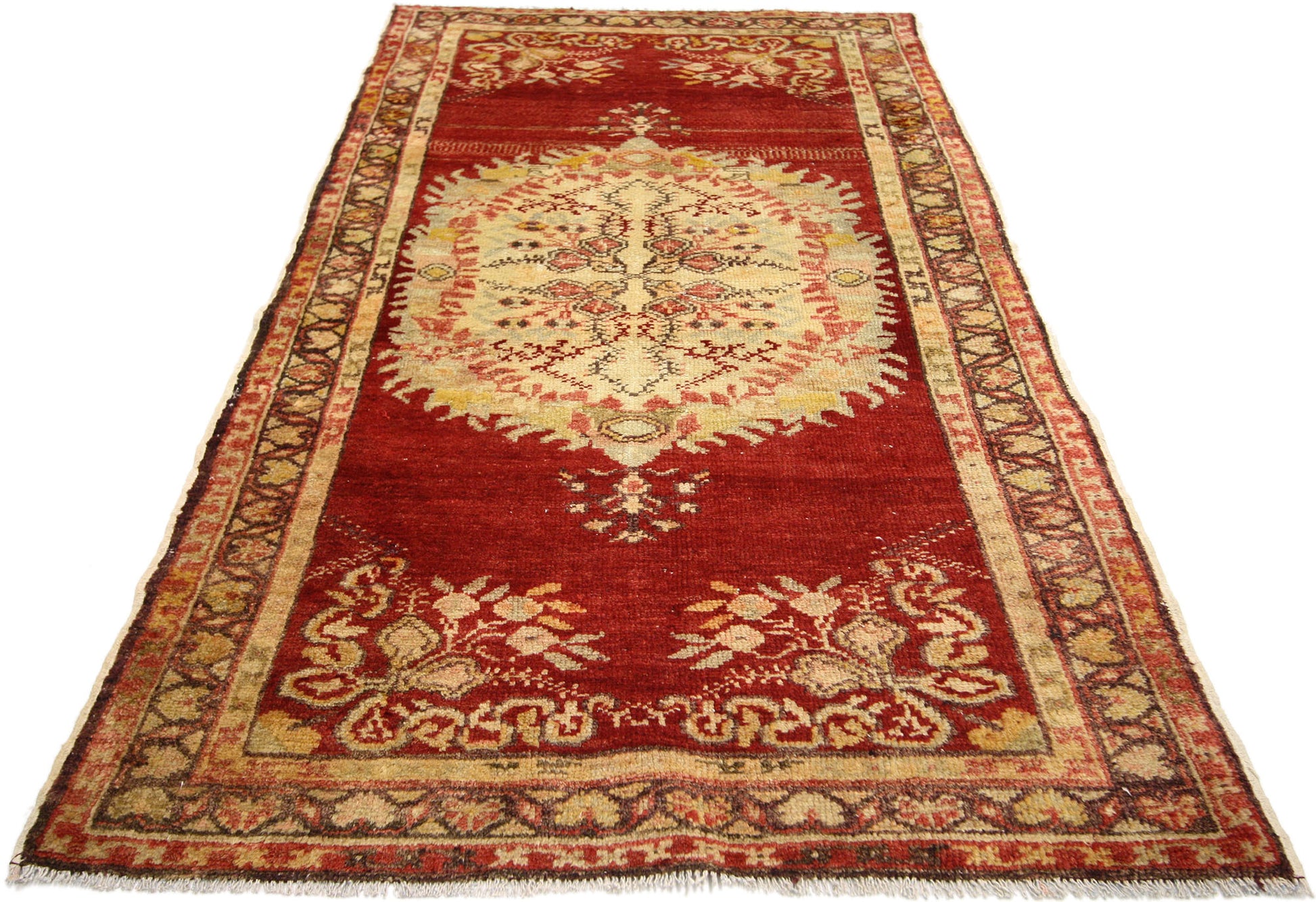 3 x 6 Vintage Turkish Oushak Rug 52329