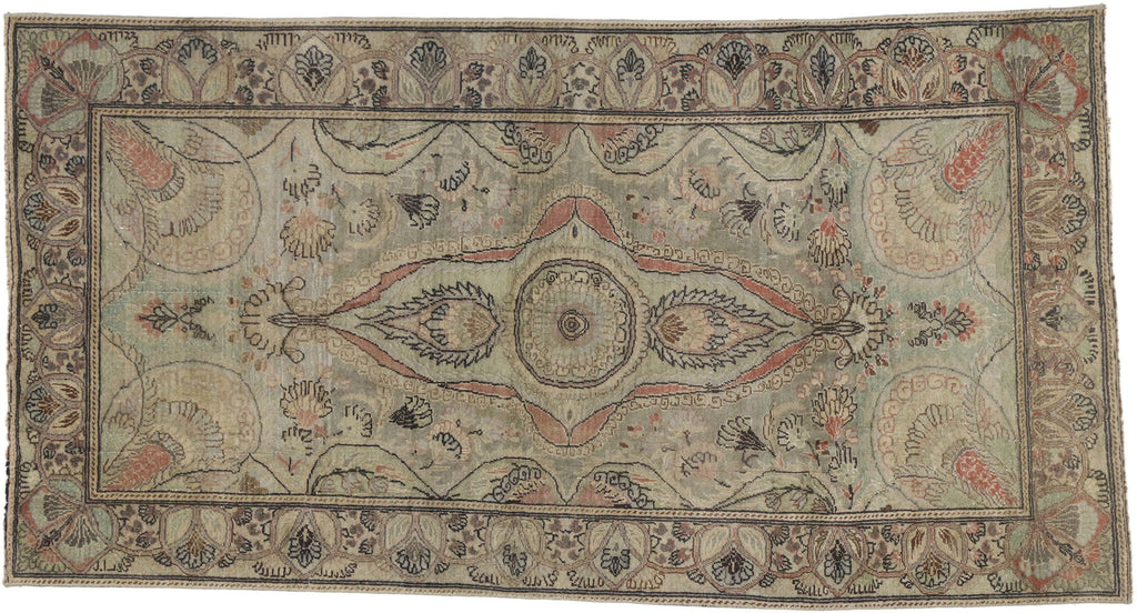 4 x 7 Vintage Turkish Oushak Rug 52332