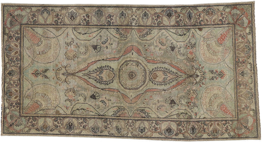 4 x 7 Vintage Turkish Oushak Rug 52332