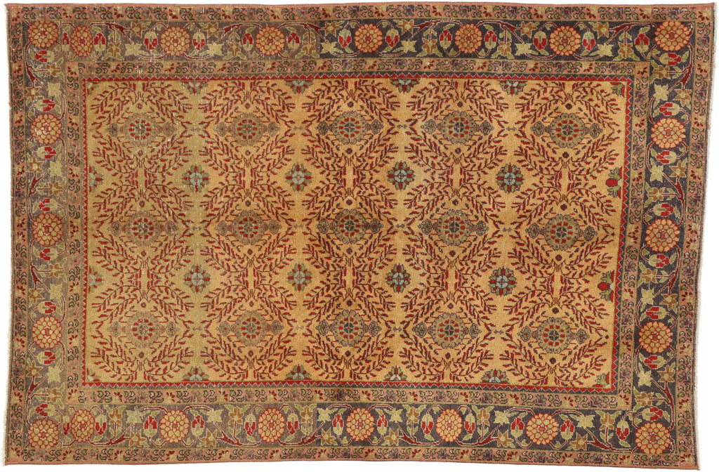 4 x 6 Vintage Oushak Rug 52336