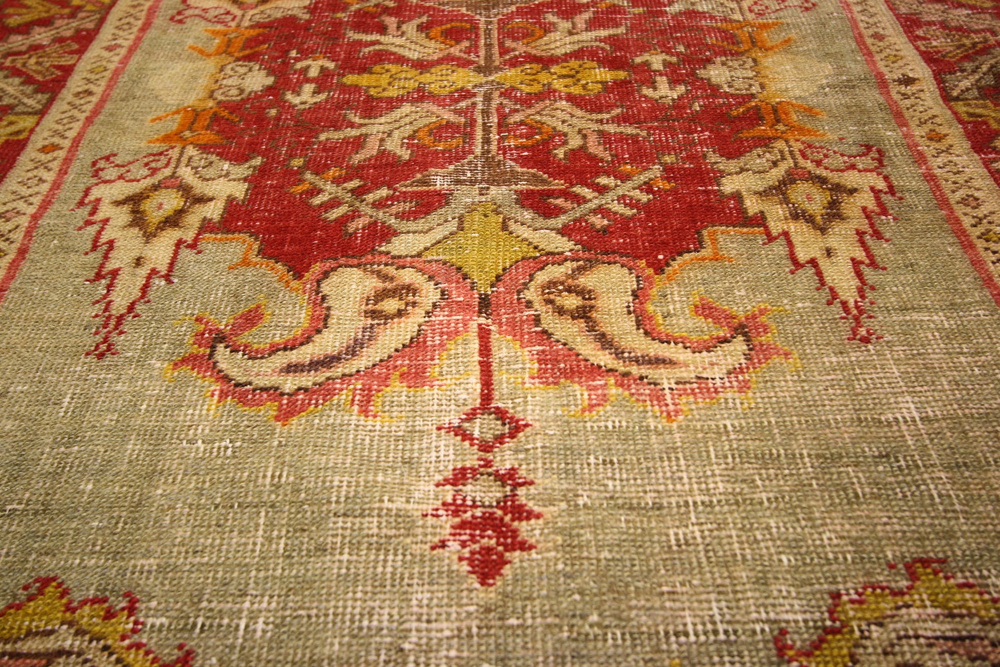 3 x 6 Vintage Turkish Oushak Rug 52340