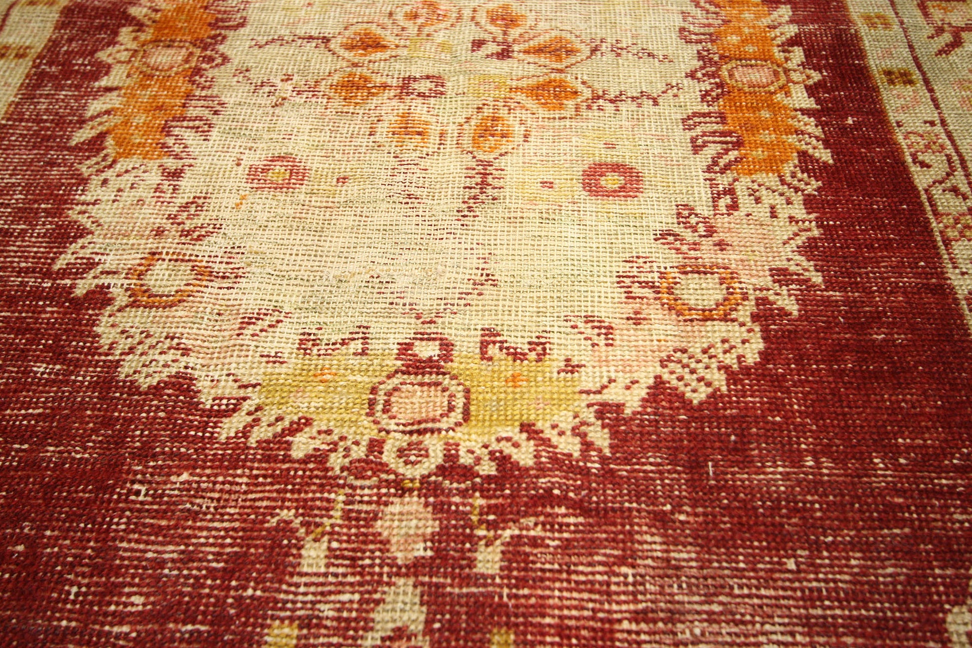 3 x 6 Vintage Turkish Oushak Rug 52343