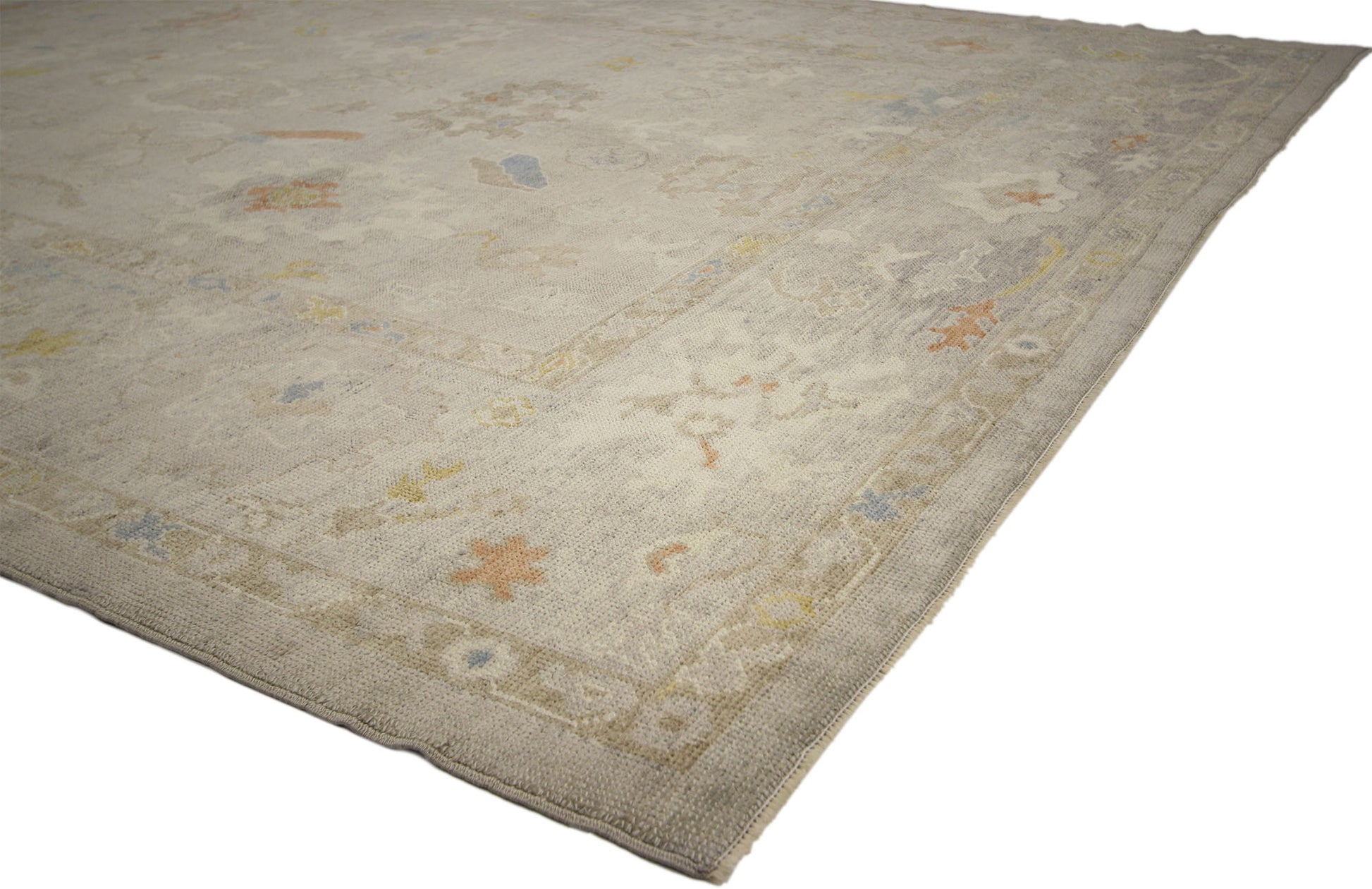 10 x 12 Earth-Tone Turkish Oushak Rug 52359