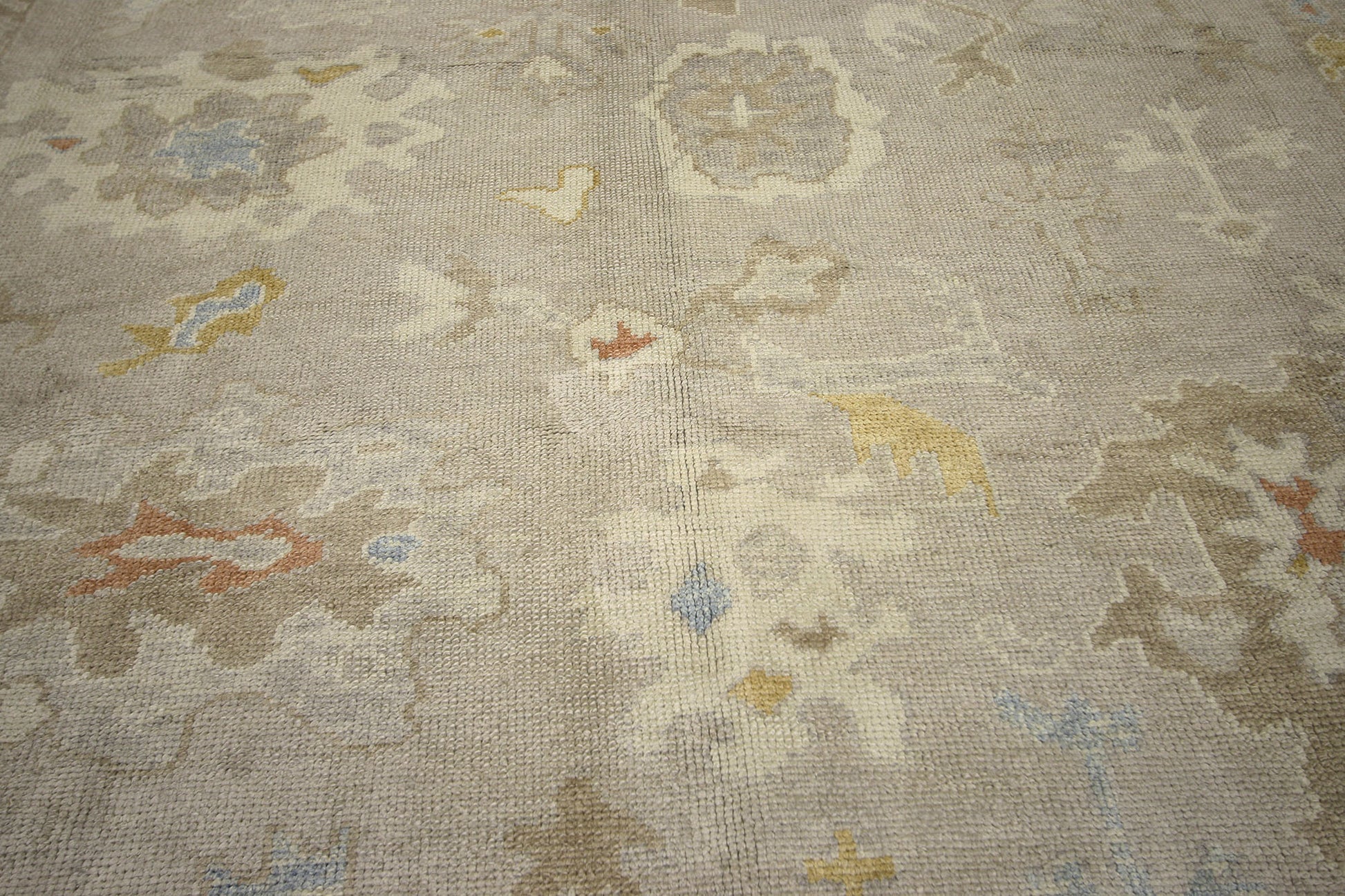 10 x 12 Earth-Tone Turkish Oushak Rug 52359