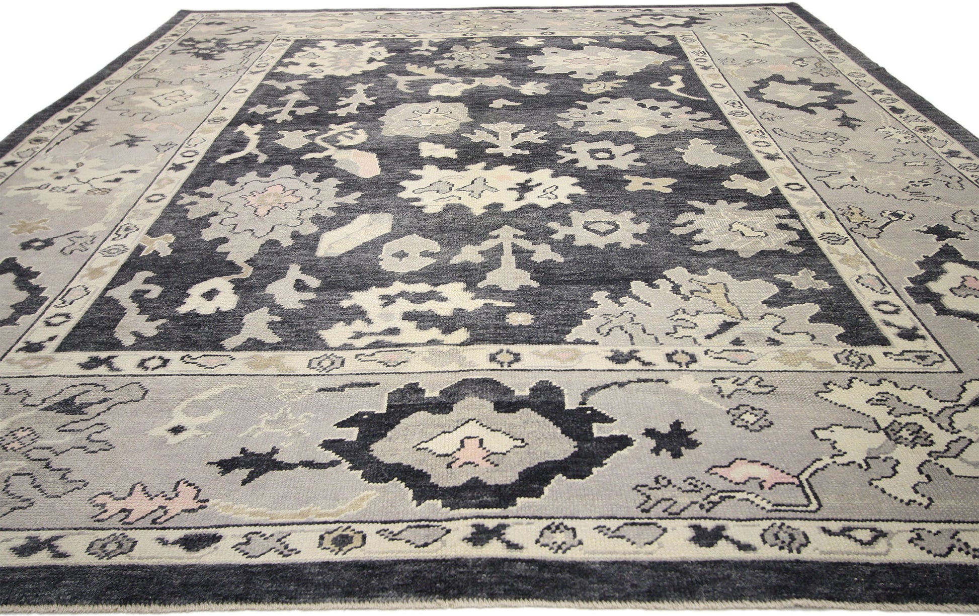 9 x 12 Modern Turkish Oushak Rug 52361