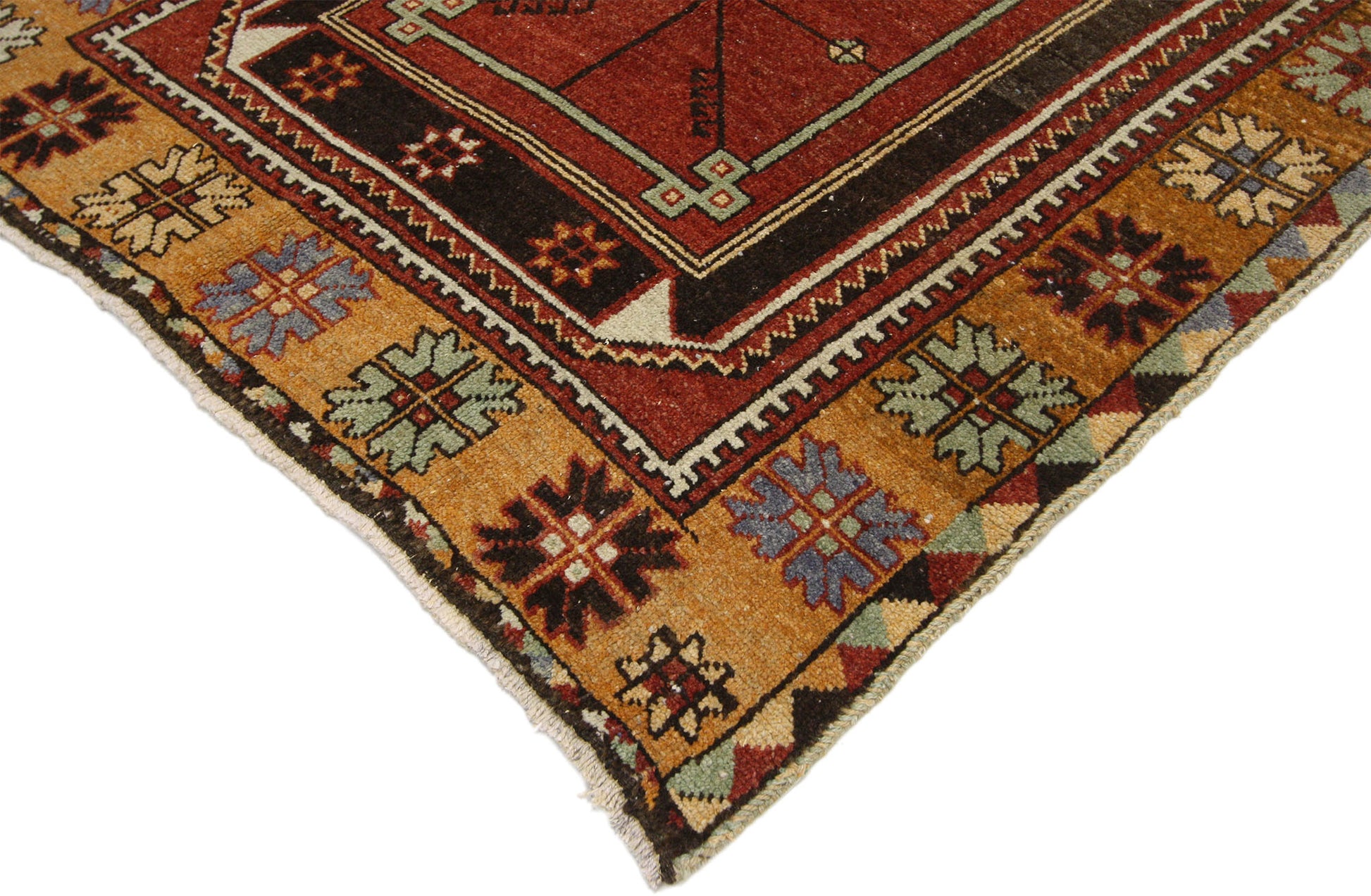 4 x 12 Vintage Turkish Oushak Rug 52393