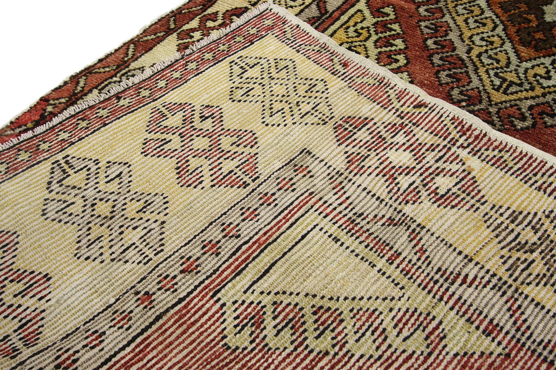 4 x 9 Vintage Turkish Oushak Rug 52412