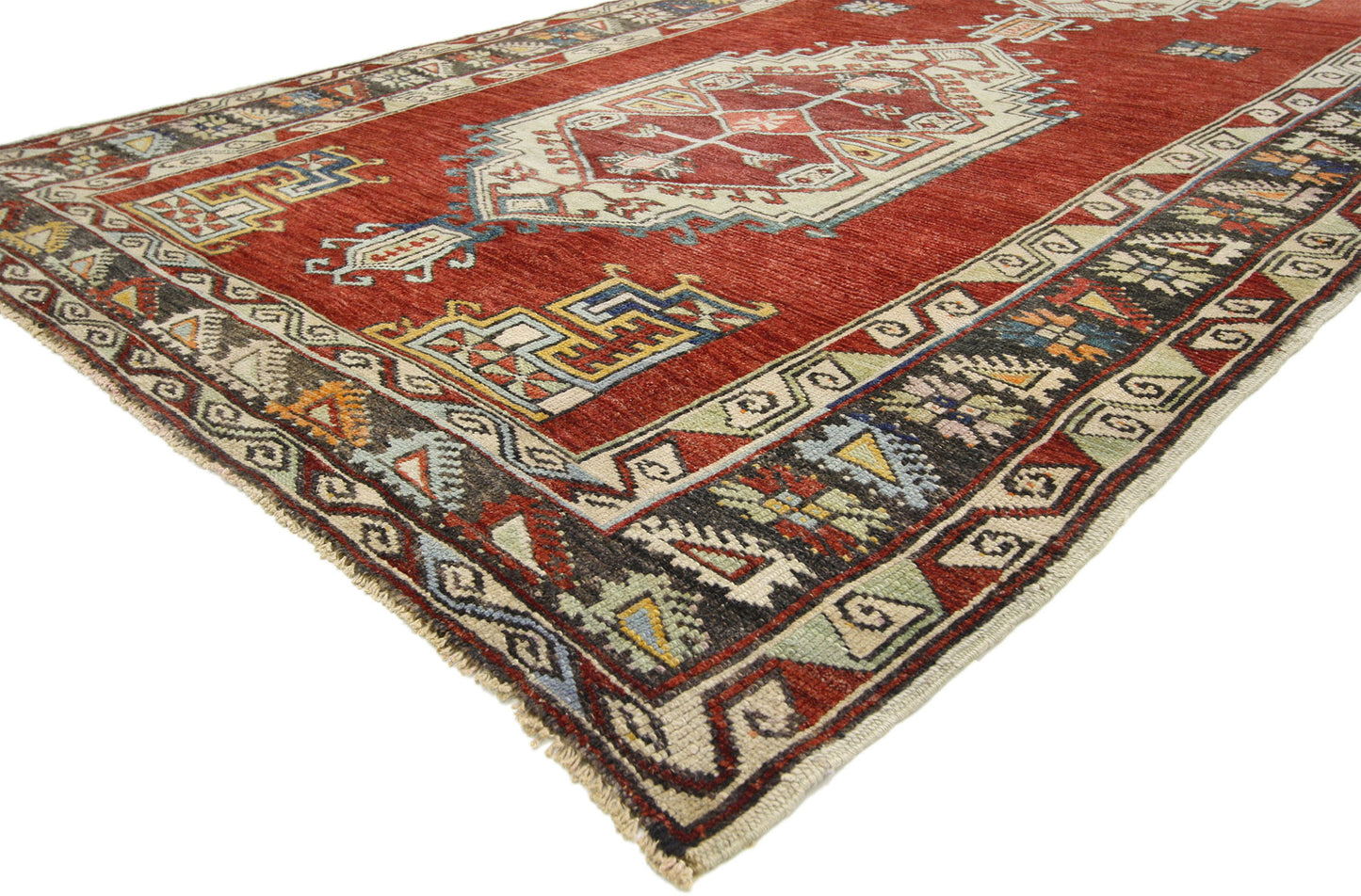 5 x 11 Vintage Turkish Oushak Rug 52418