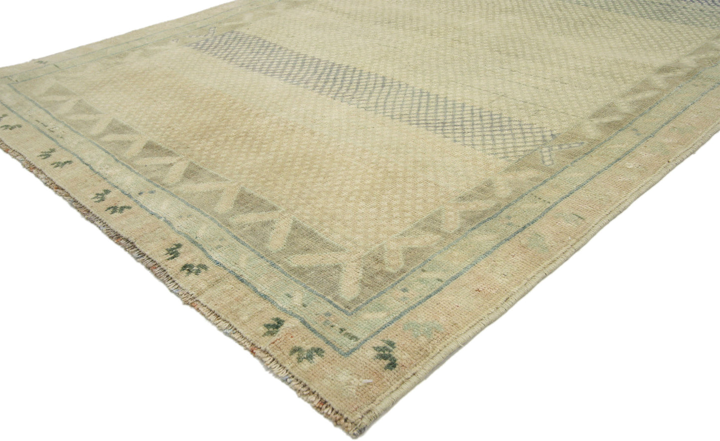 4 x 6 Vintage Turkish Oushak Rug 52423