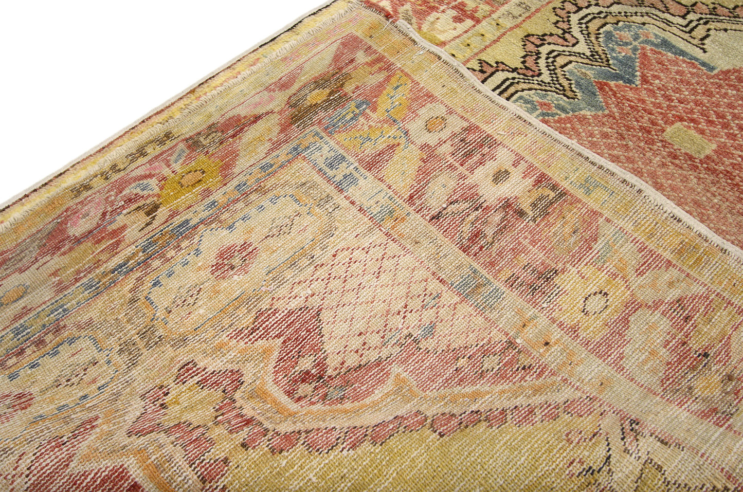 3 x 6 Vintage Turkish Oushak Rug 52424