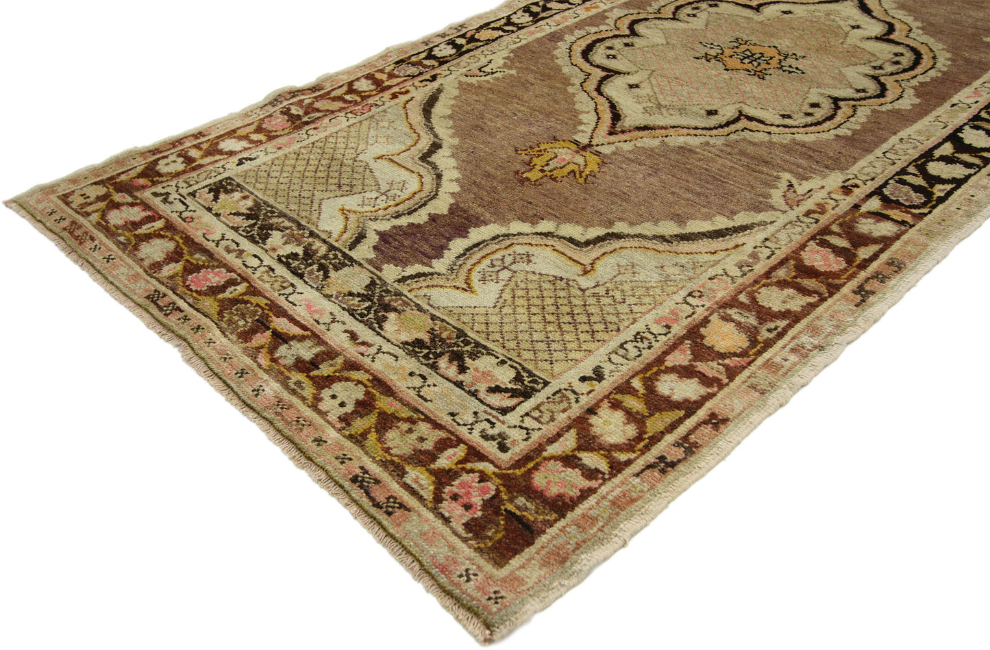 3 x 6 Vintage Turkish Oushak Rug 52425