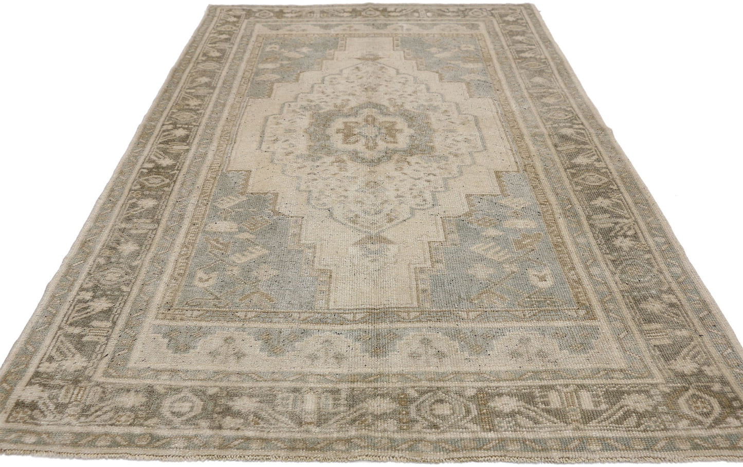 4 x 7 Vintage Turkish Oushak Rug 52440