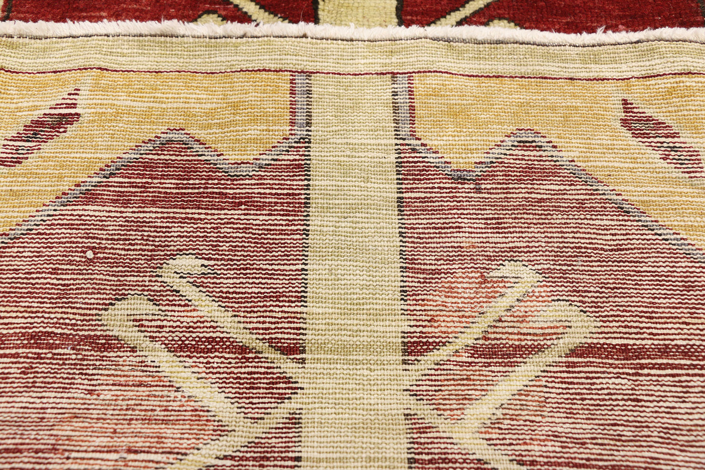 2 x 4 Vintage Turkish Oushak Prayer Rug 52454