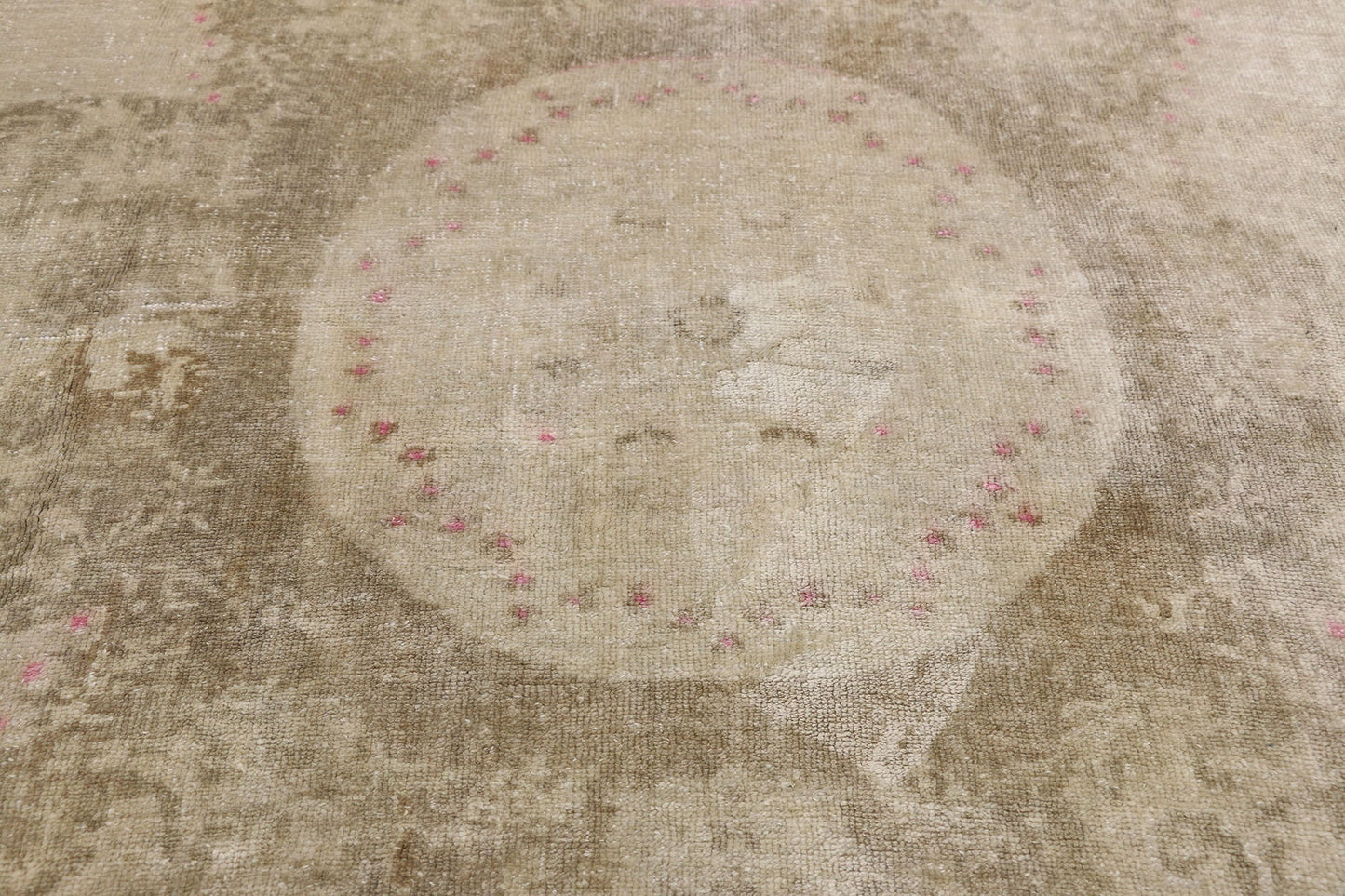 7 x 10 Vintage Turkish Oushak Rug 52471
