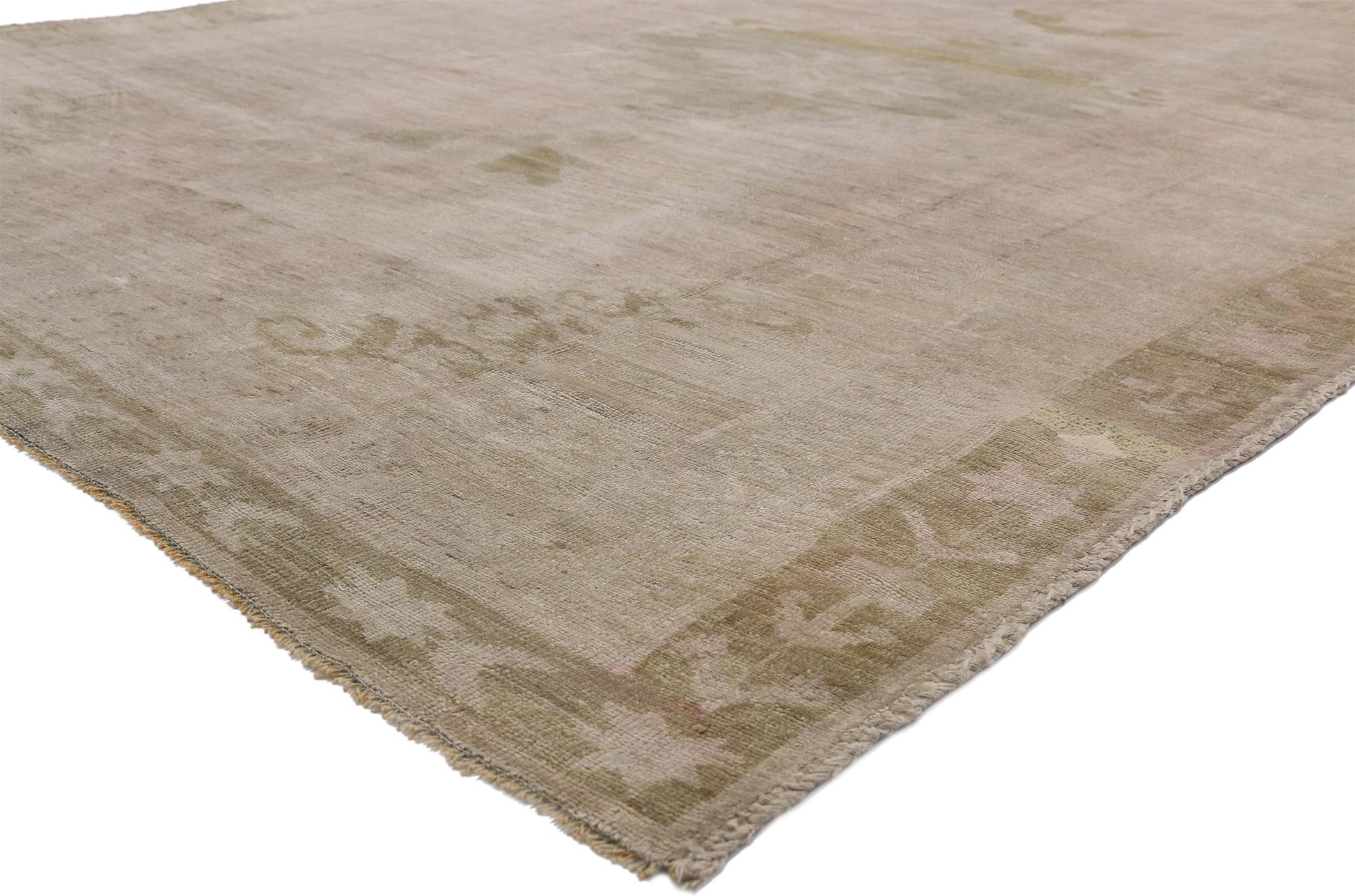 8 x 11 Vintage Turkish Oushak Rug 52472