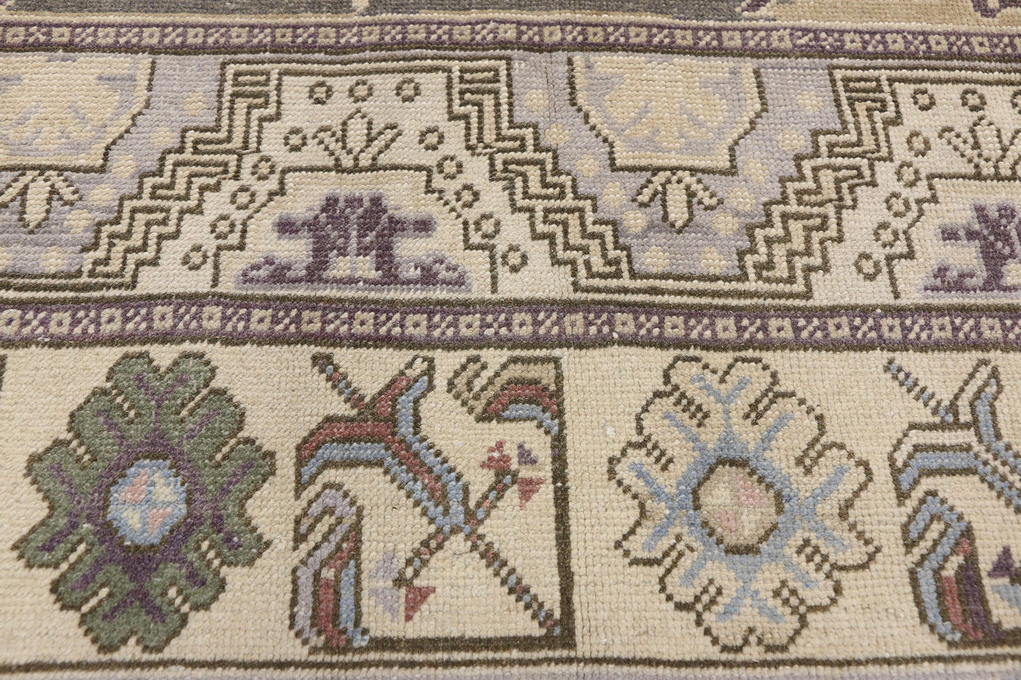5 x 10 Vintage Turkish Oushak Rug 52475