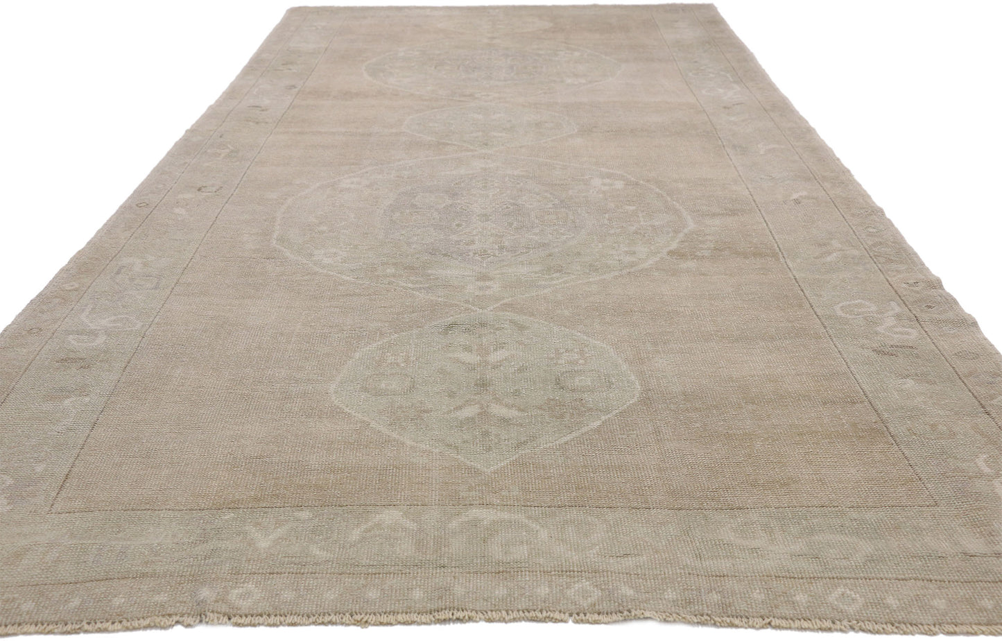 5 x 12 Vintage Turkish Oushak Rug 52479