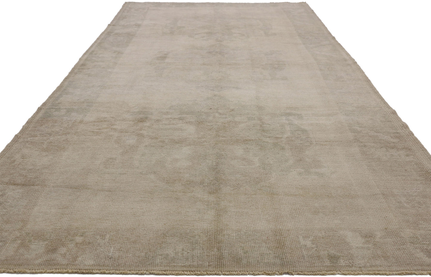 5 x 11 Vintage Turkish Oushak Rug 52480