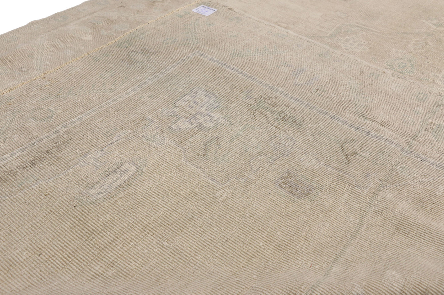 6 x 9 Vintage Neutral Turkish Oushak Rug 52486