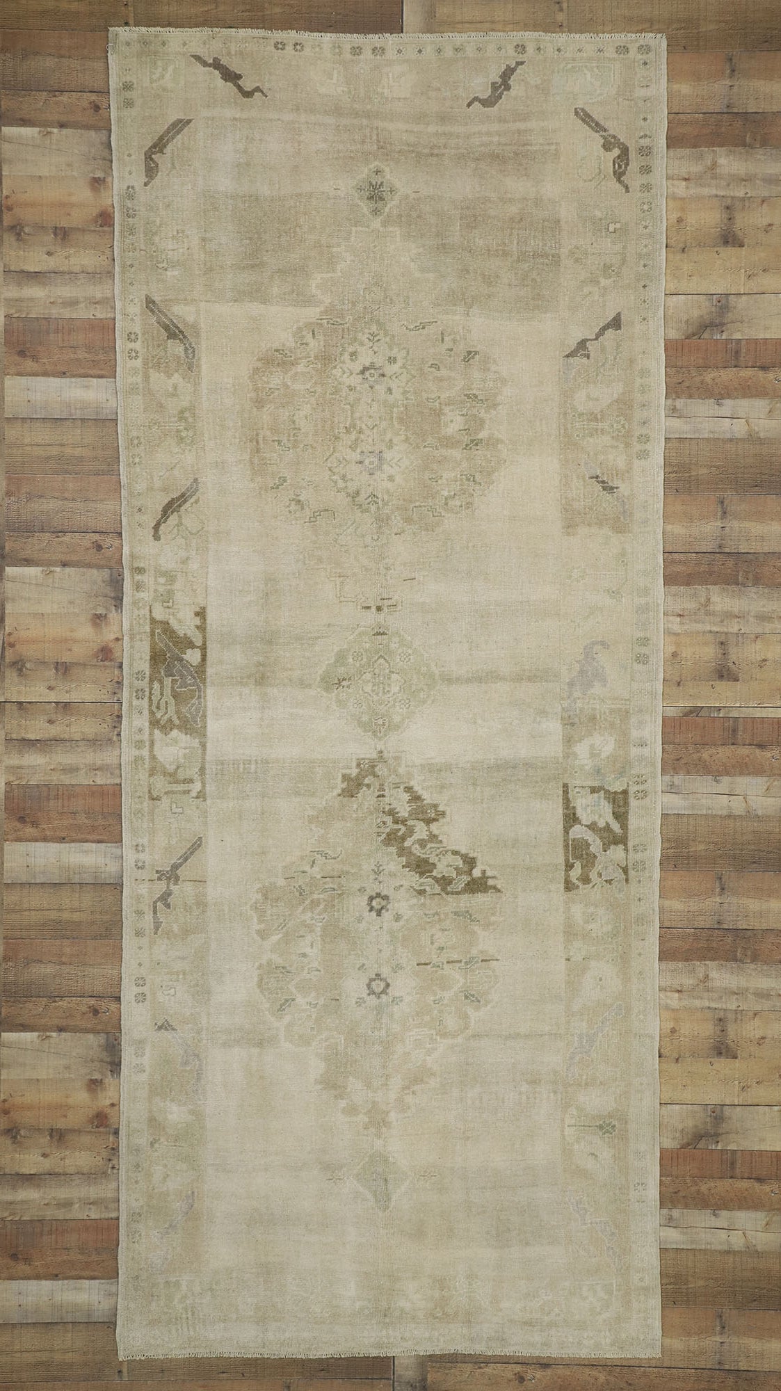 5 x 12 Vintage Oushak Rug 52487