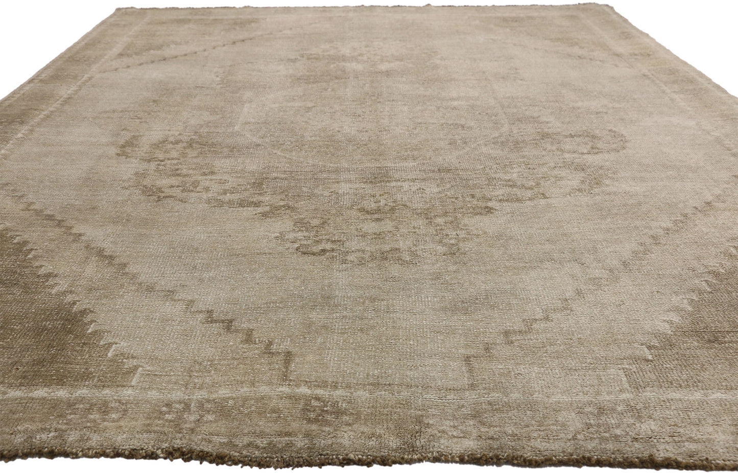 8 x 12 Vintage Turkish Oushak Rug 52489