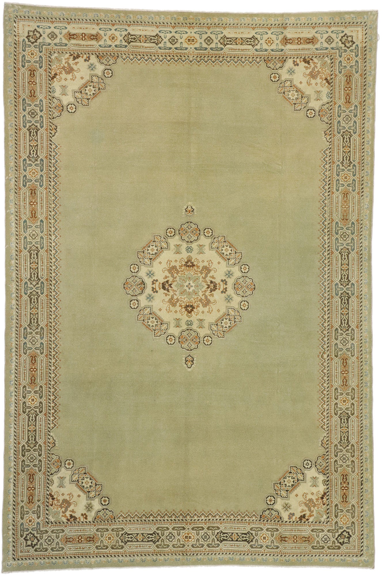7 x 10 Antique Persian Malayer Rug 52495