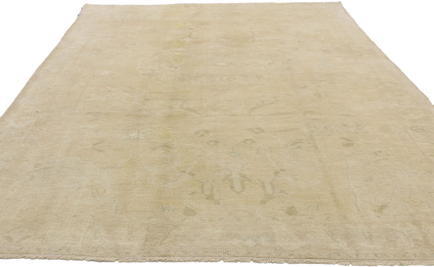 5 x 8 Vintage Turkish Oushak Rug 52500