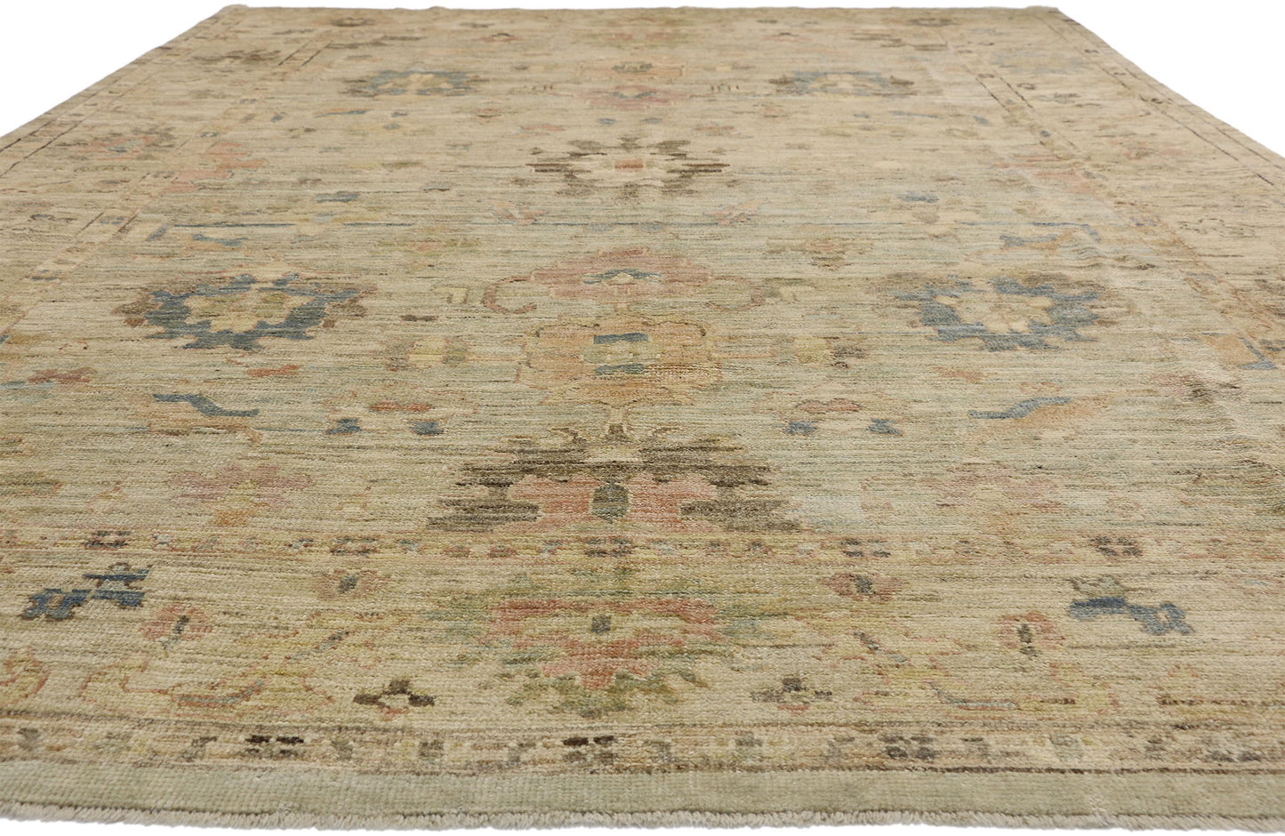 10 x 15 Modern Turkish Oushak Rug 52505