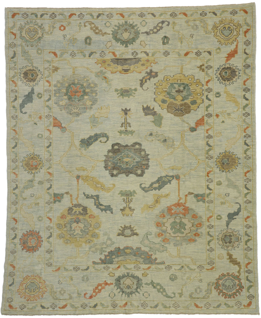 8 x 10 Contemporary Turkish Oushak Rug 52515