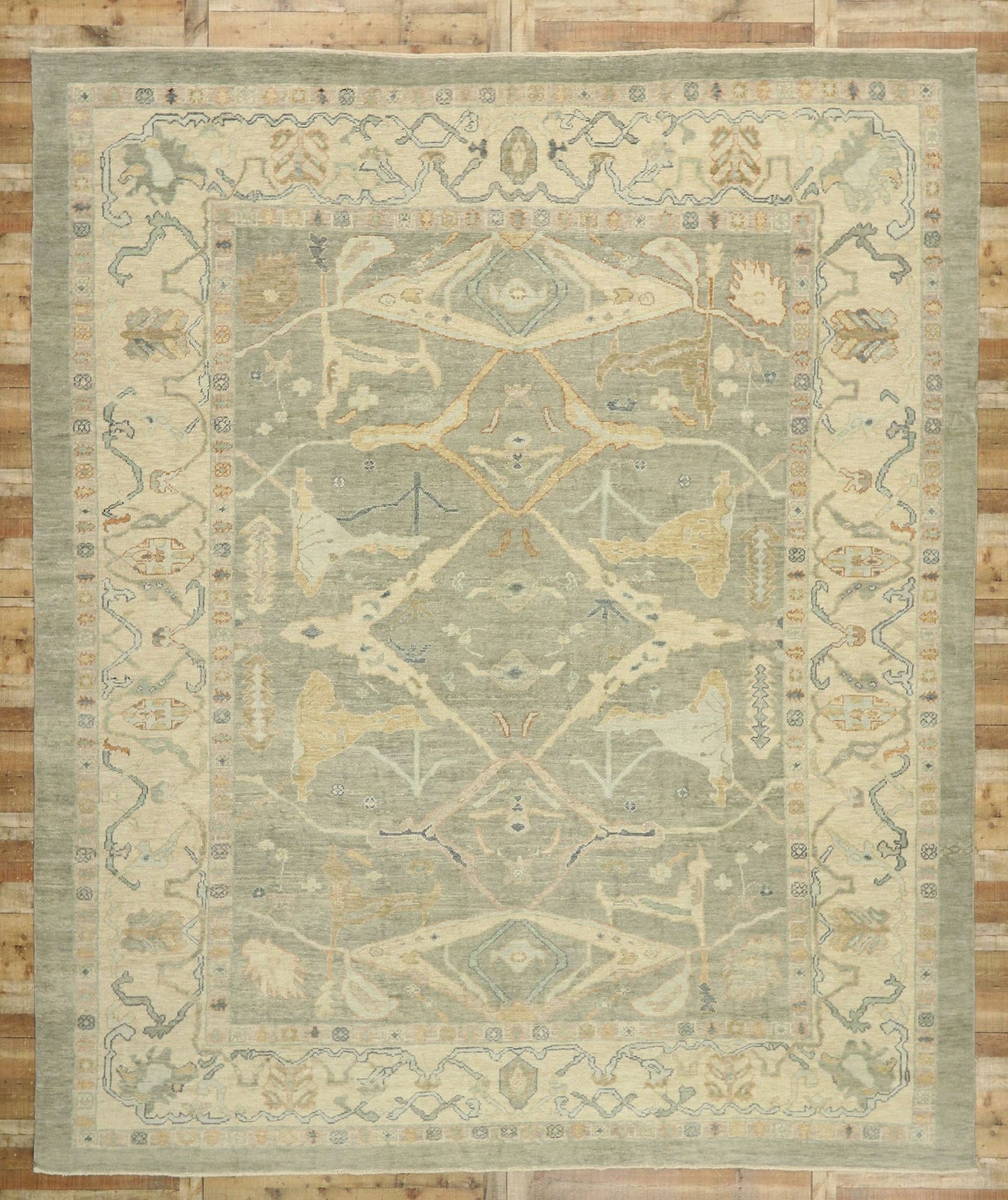 12 x 15 Contemporary Turkish Oushak Rug 52521