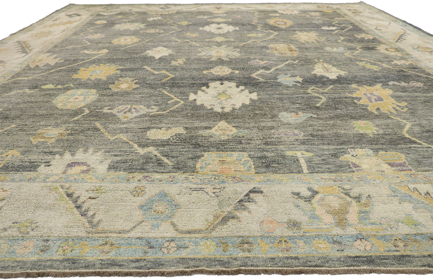 12 x 16 Contemporary Turkish Oushak Rug 52541