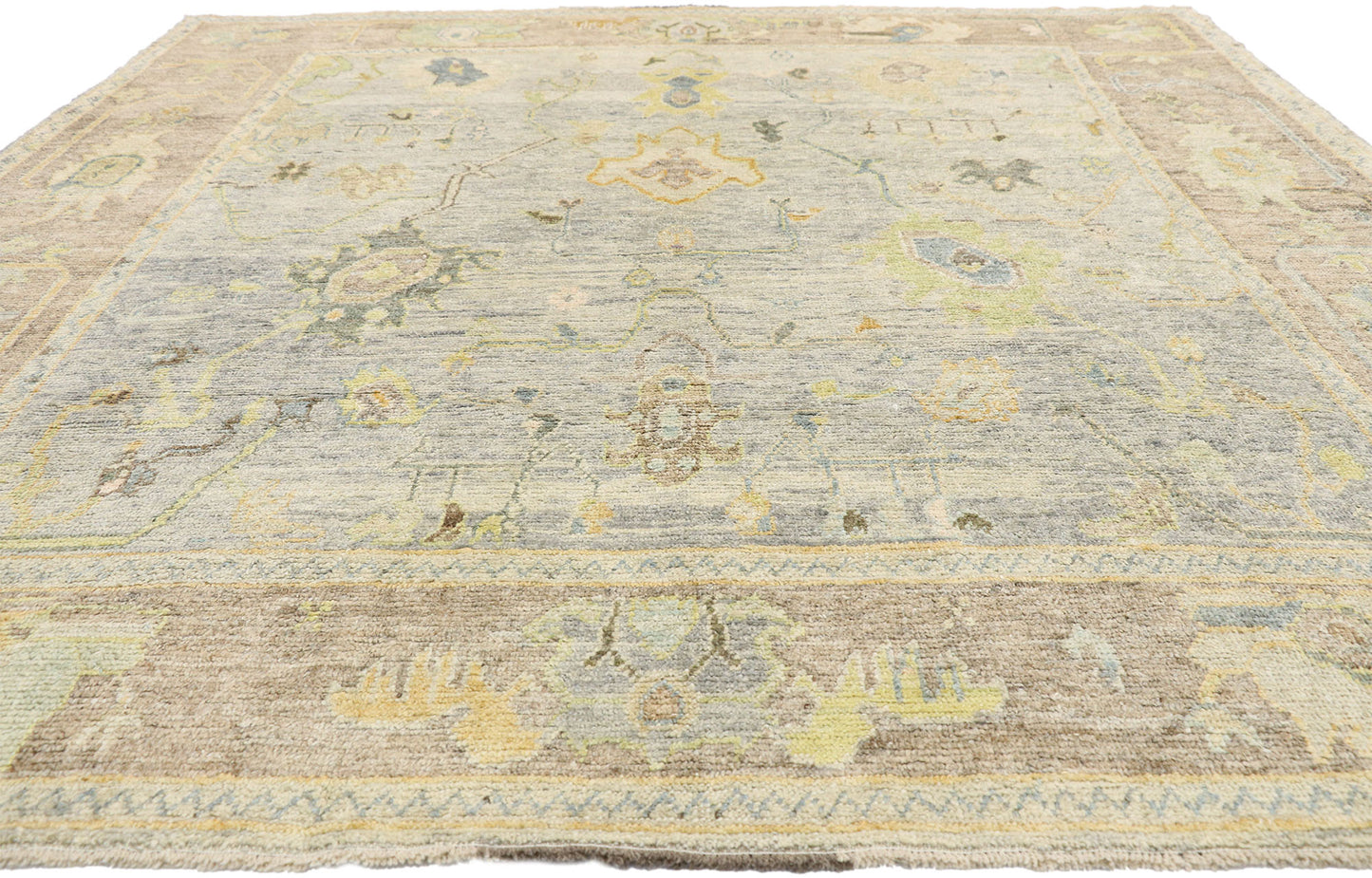8 x 10 Colorful Turkish Oushak Rug 52542