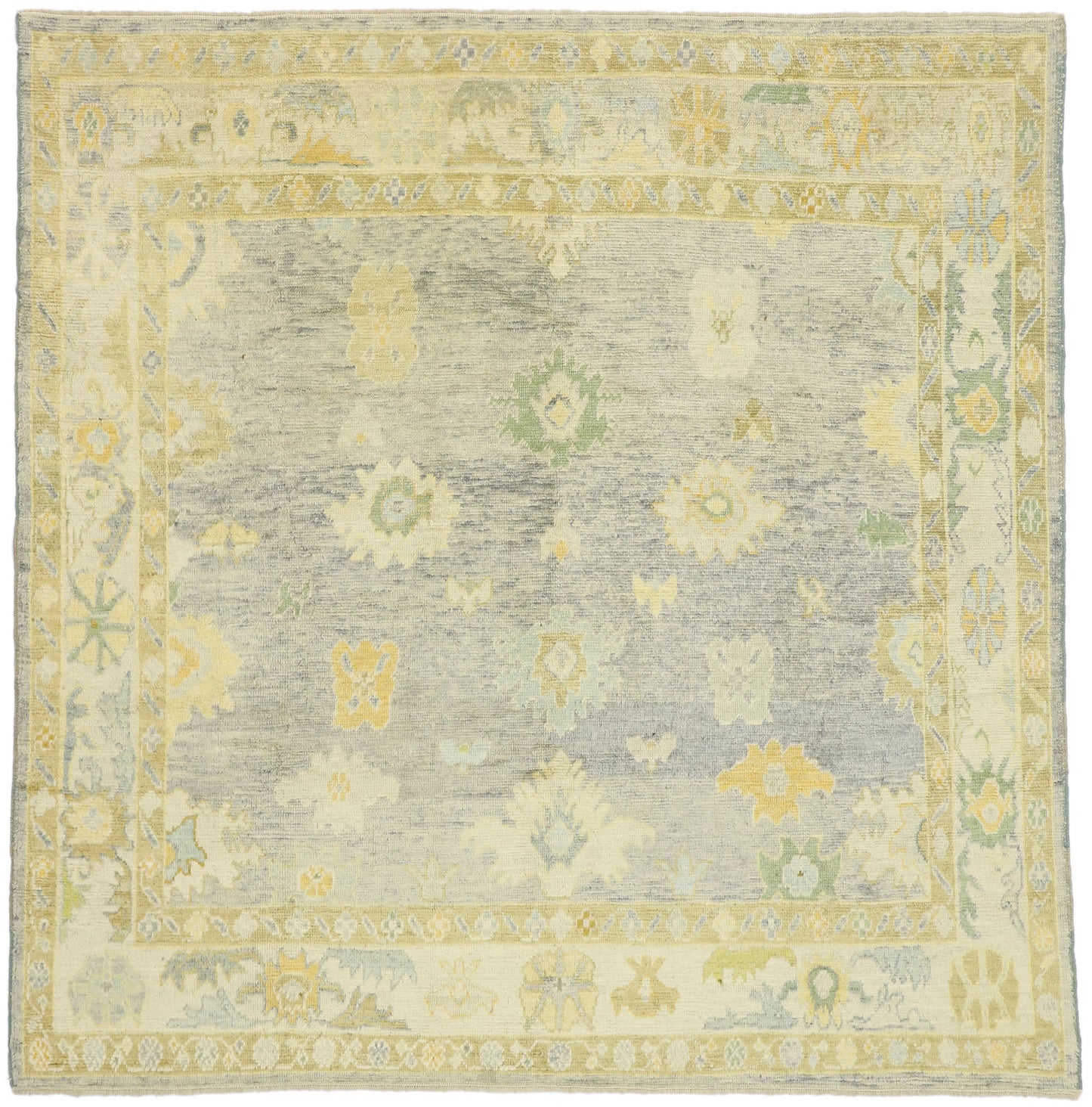 8 x 8 Colorful Oushak Rug 52544