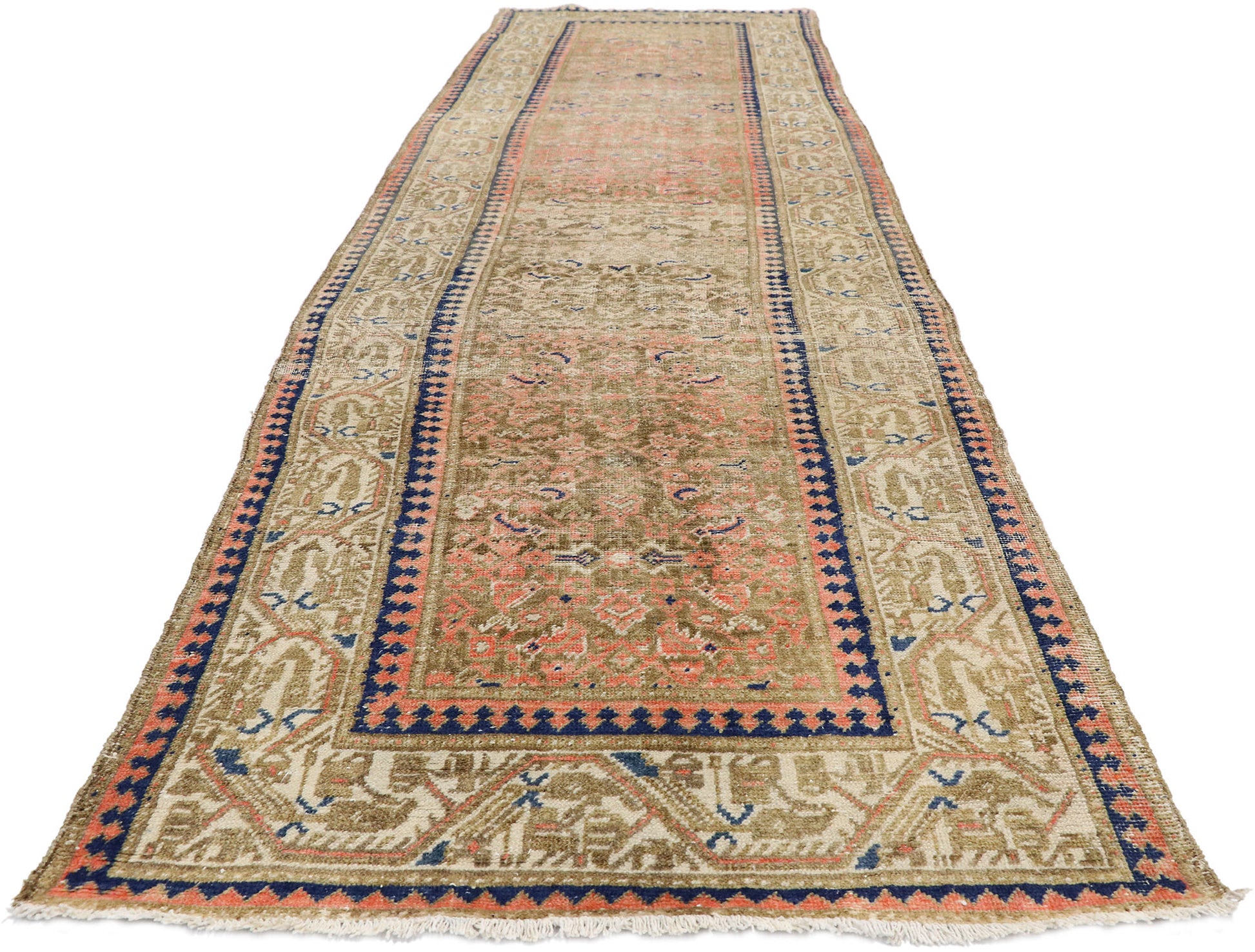 4 x 13 Vintage Turkish Sivas Runner 52548