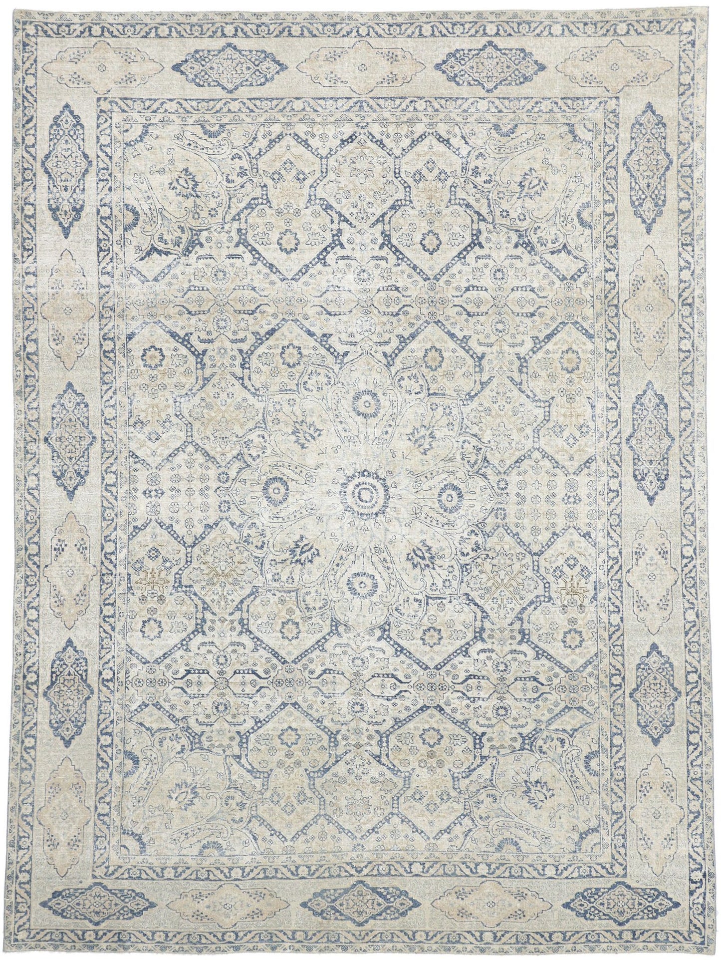 8 x 10 Antique Persian Tabriz Rug 52552