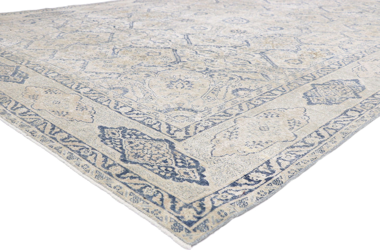 8 x 10 Antique Persian Tabriz Rug 52552