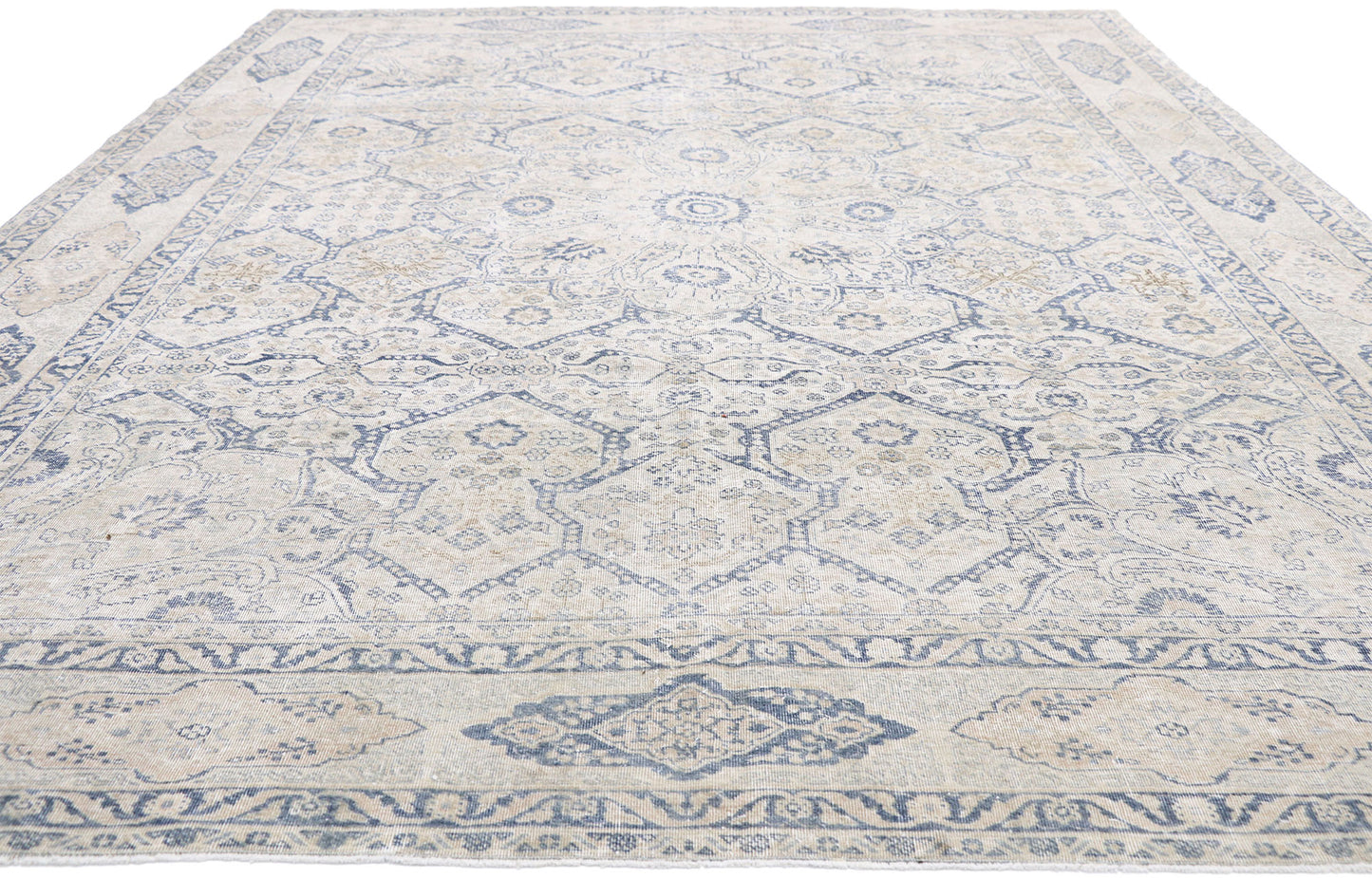 8 x 10 Antique Persian Tabriz Rug 52552