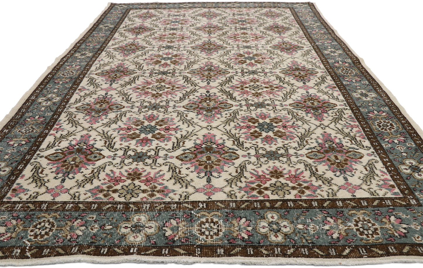 6 x 10 Zeki Muren Vintage Turkish Sivas Rug 52573